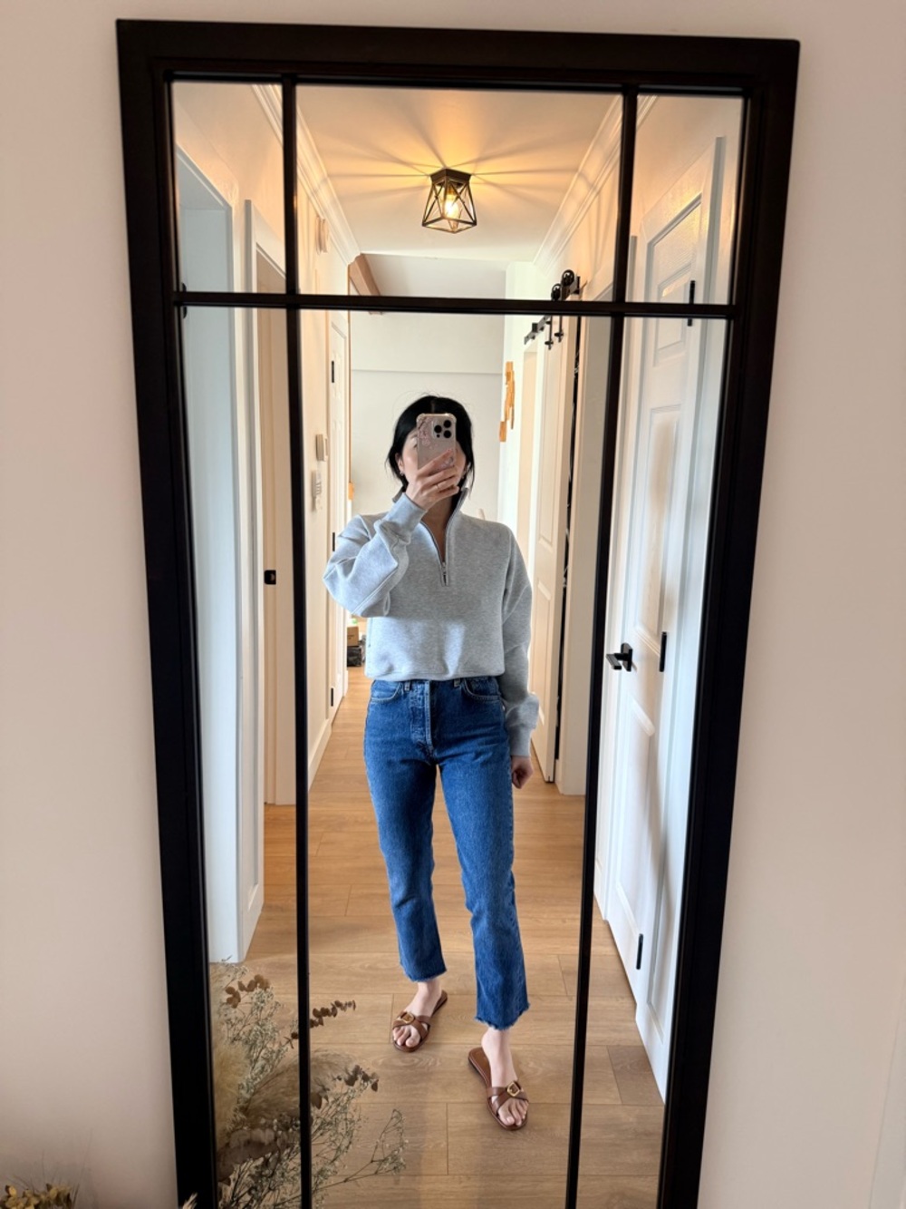 Agolde Riley Cropped Straight-Leg Jeans